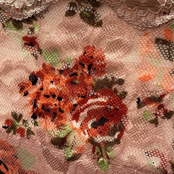 Y2K Japanese Floral Lace Bralette EUC - Picture 9 of 15